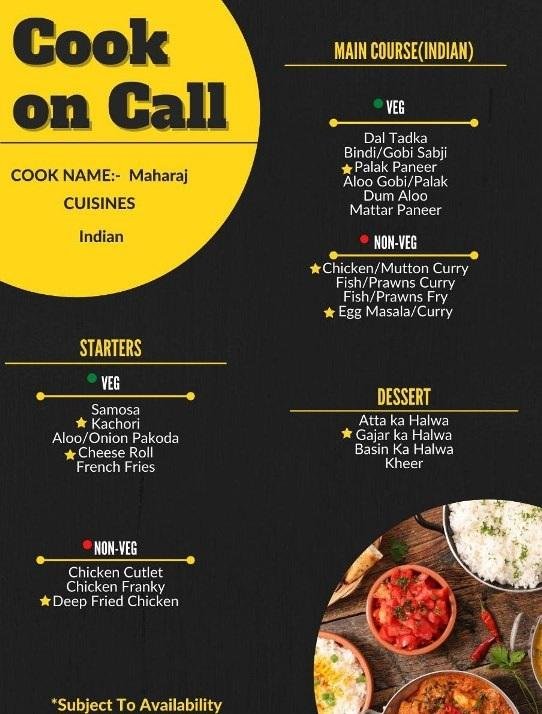 Chef on call and other food arrangements for a perfect vacation