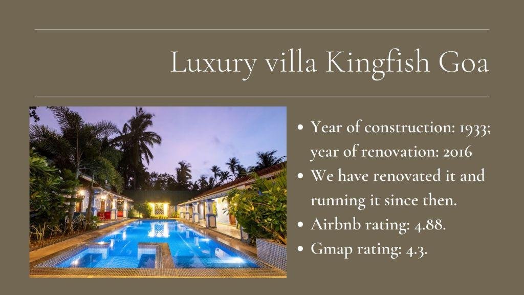 Luxury Villa Management Goa