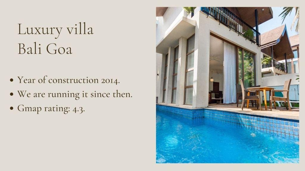 Luxury Villa Management Goa
